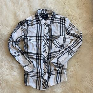 Rails black and white button down - Small